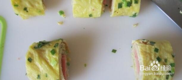 鸡蛋午餐肉卷饼