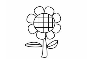 简笔画如何画向日葵