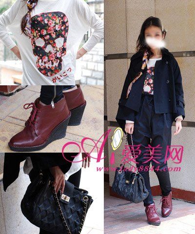 上海街拍复古中性装扮