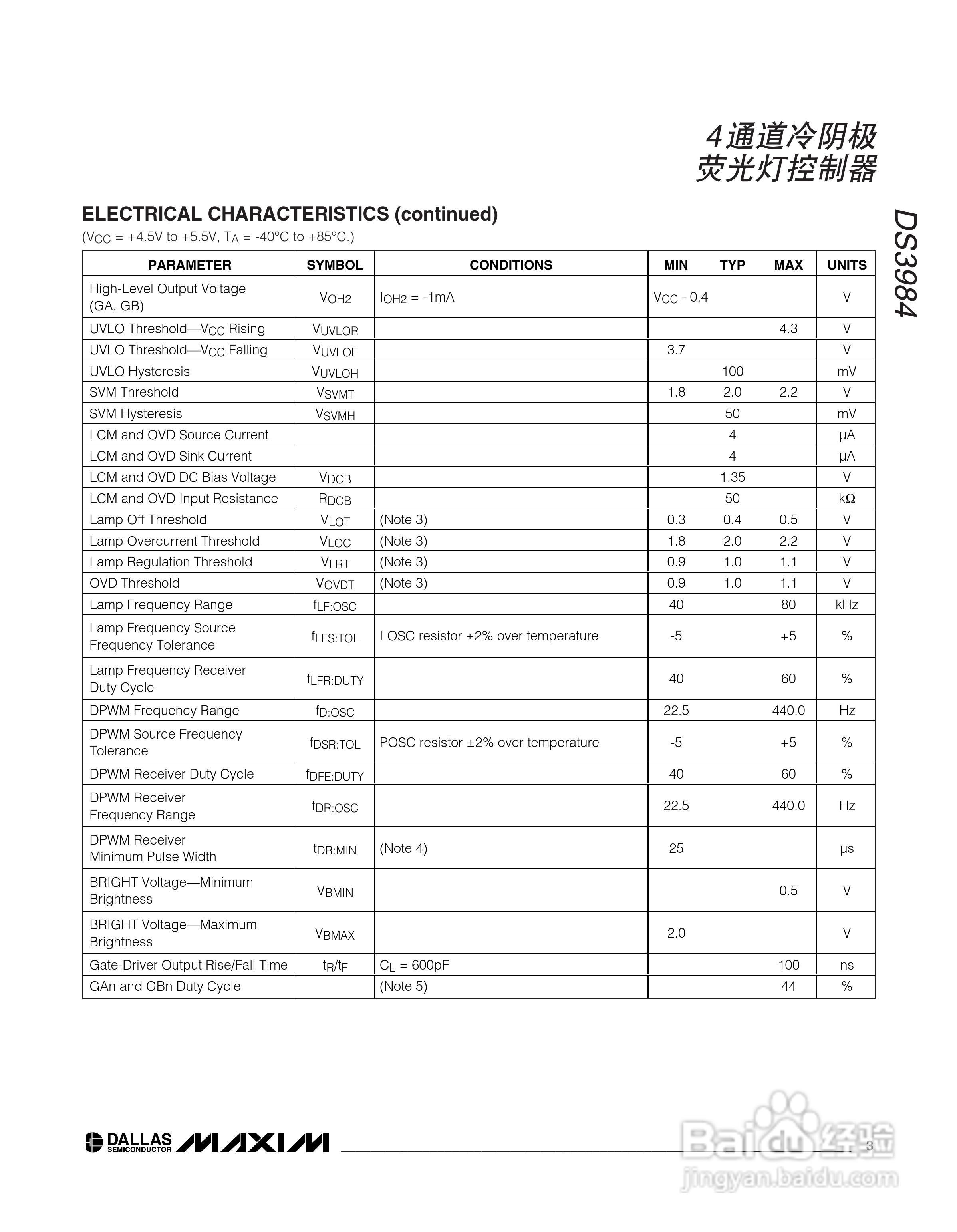 MAXIM DS3984是4通道控制器说明书:[1]