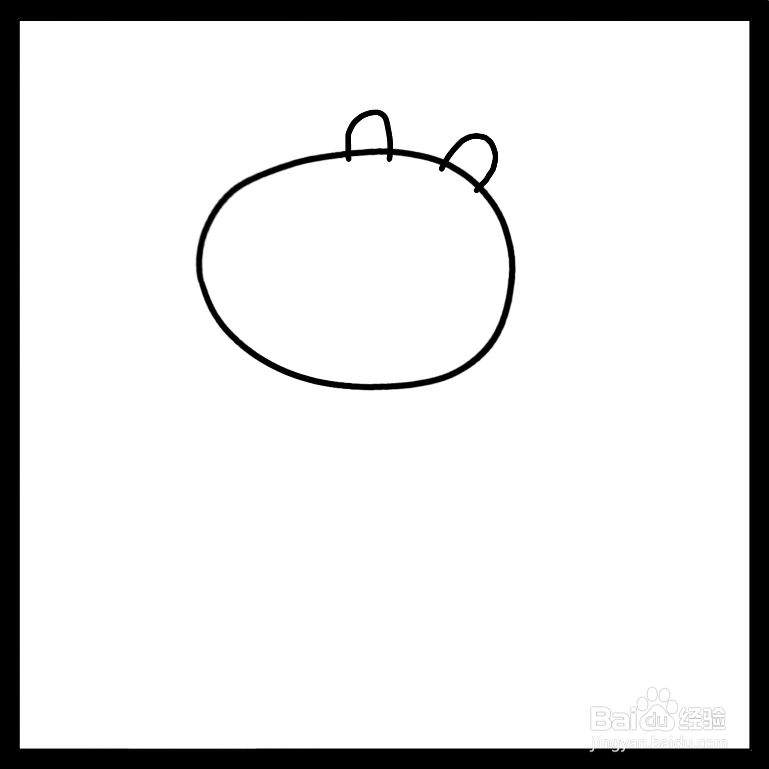 怎么画羊妈妈简笔画（小猪佩奇）