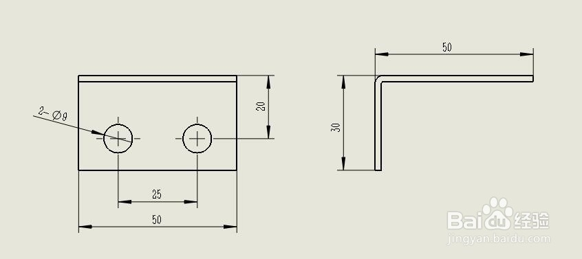 solidworks 重点管控尺寸标注 加腰形孔或者方框
