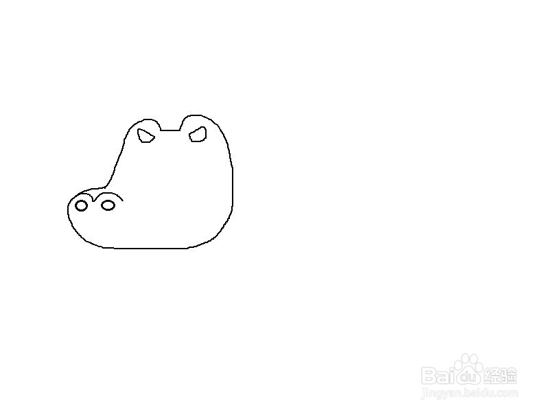 怎样画鳄鱼的简笔画