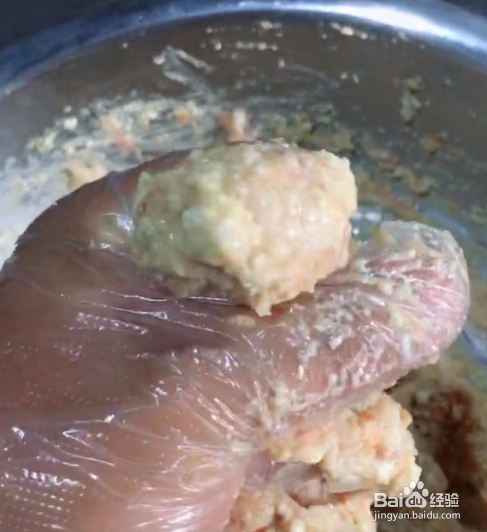 豆腐肉末炸丸子做法