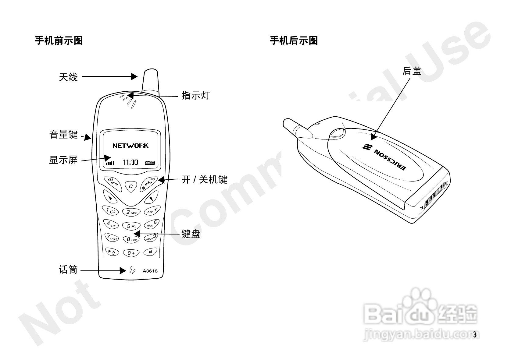爱立信A3618sc手机使用说明书:[1]