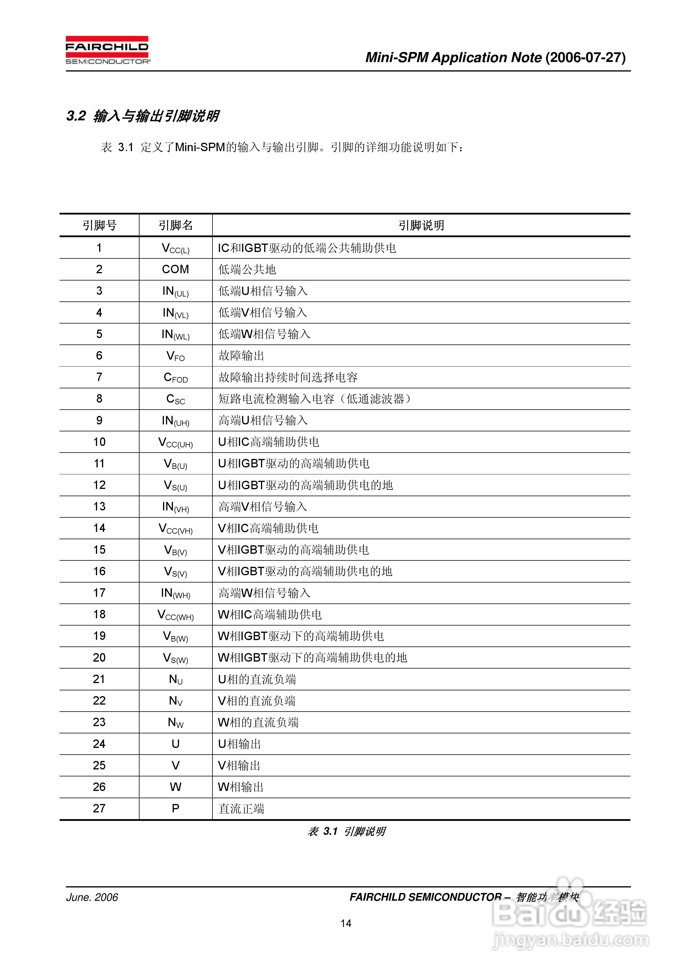 FAIRCHILD智能功率模块Mini-SPM使用说明书:[2]