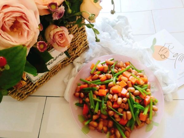 夏日凉拌菜系列拌胡萝卜芹菜花生米 百度经验