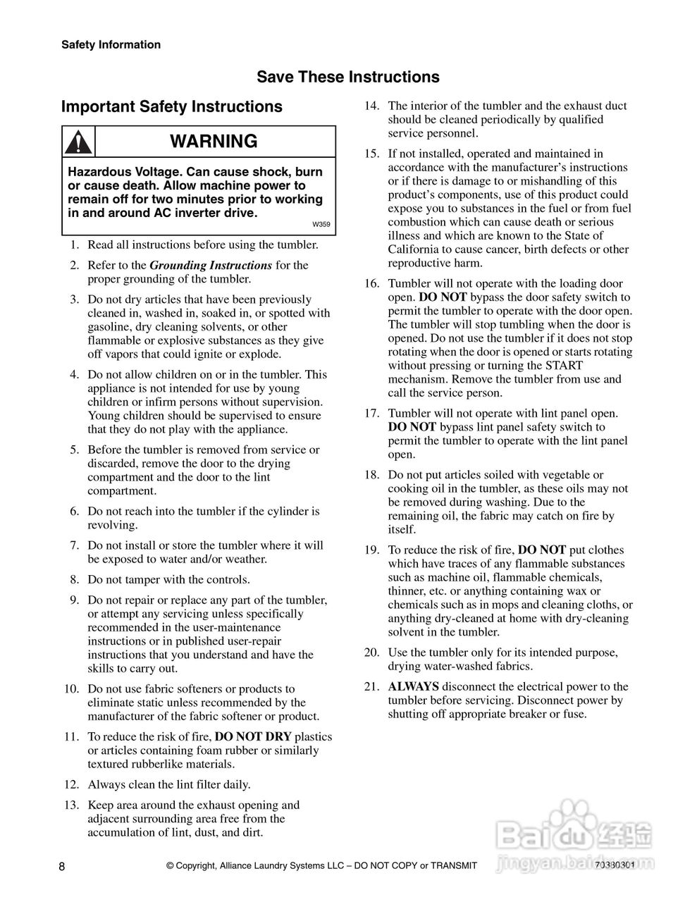 上海丹威CT030S烘干机安装说明书:[1]