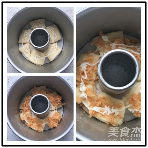 肉松手撕包的做法