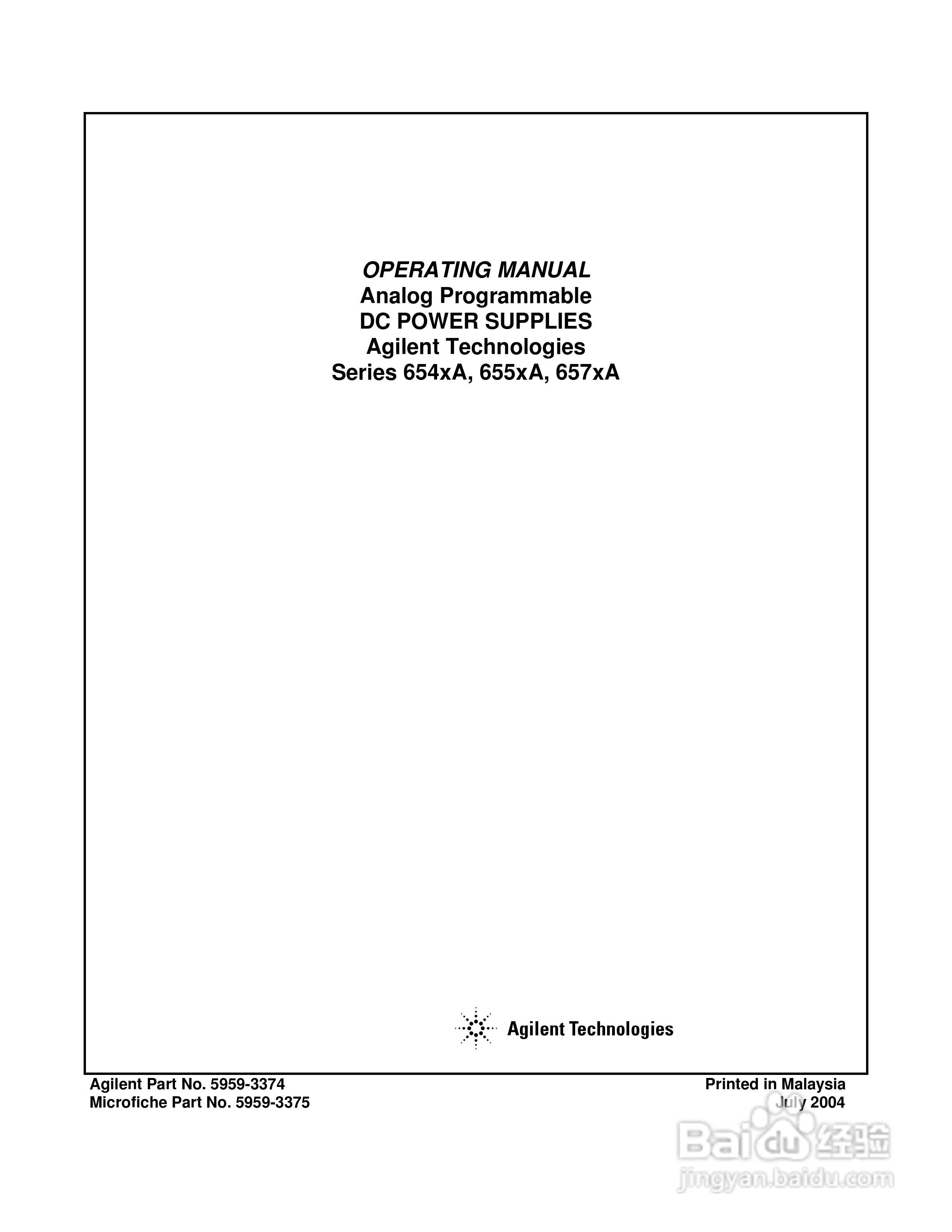 6040A系列电源供应器使用手册:[1]