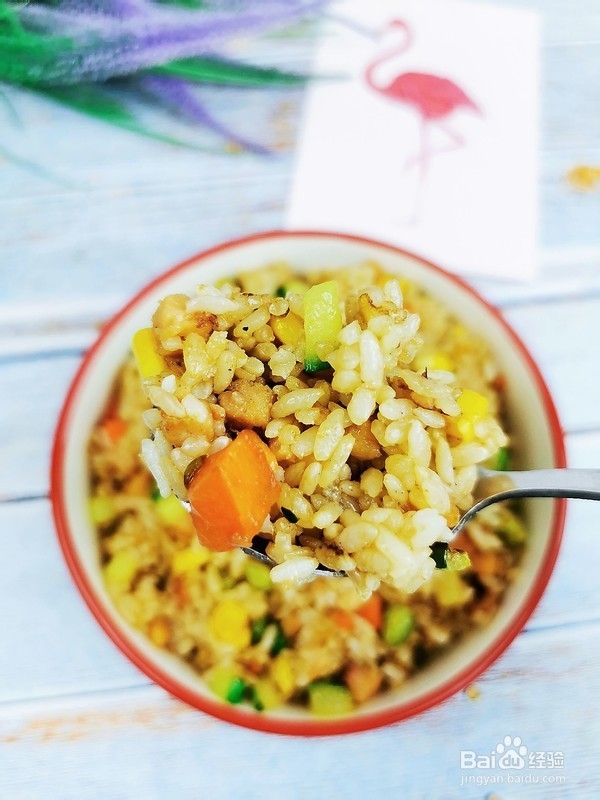 火腿炒饭的做法