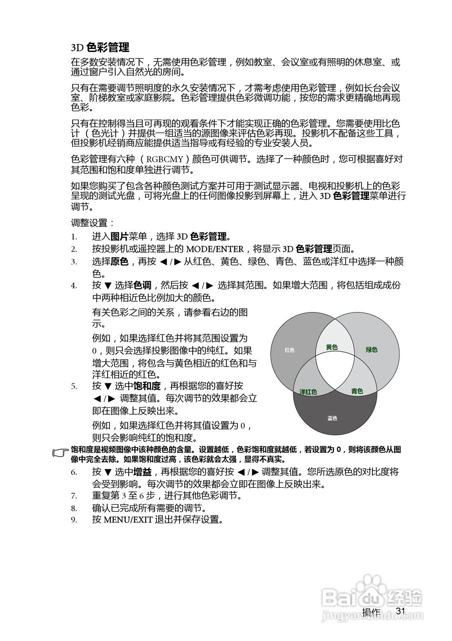明基BenQ MX763投影机使用说明书:[4]