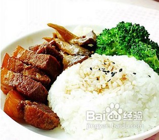 红烧肉饭，史上最易做的套餐
