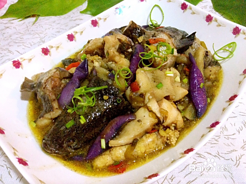 茄子烧黑鱼的做法