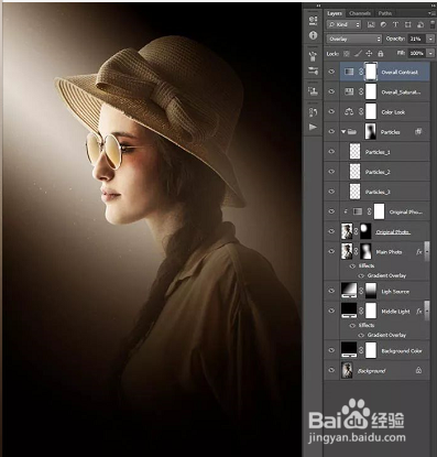 PS怎么打造唯美的暗调室内人像?