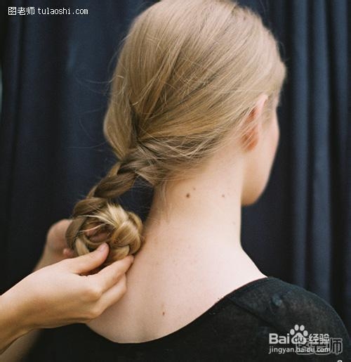 法式气质盘发教程