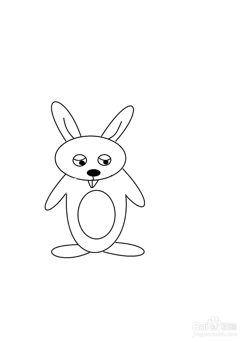 怎样画想吃萝卜的小兔子