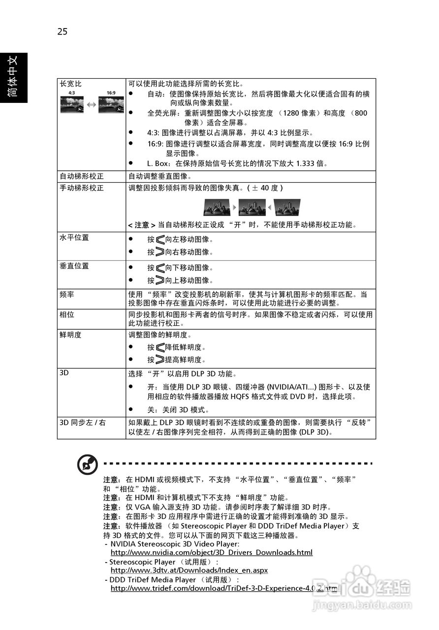 宏基P1201投影使用说明书:[4]