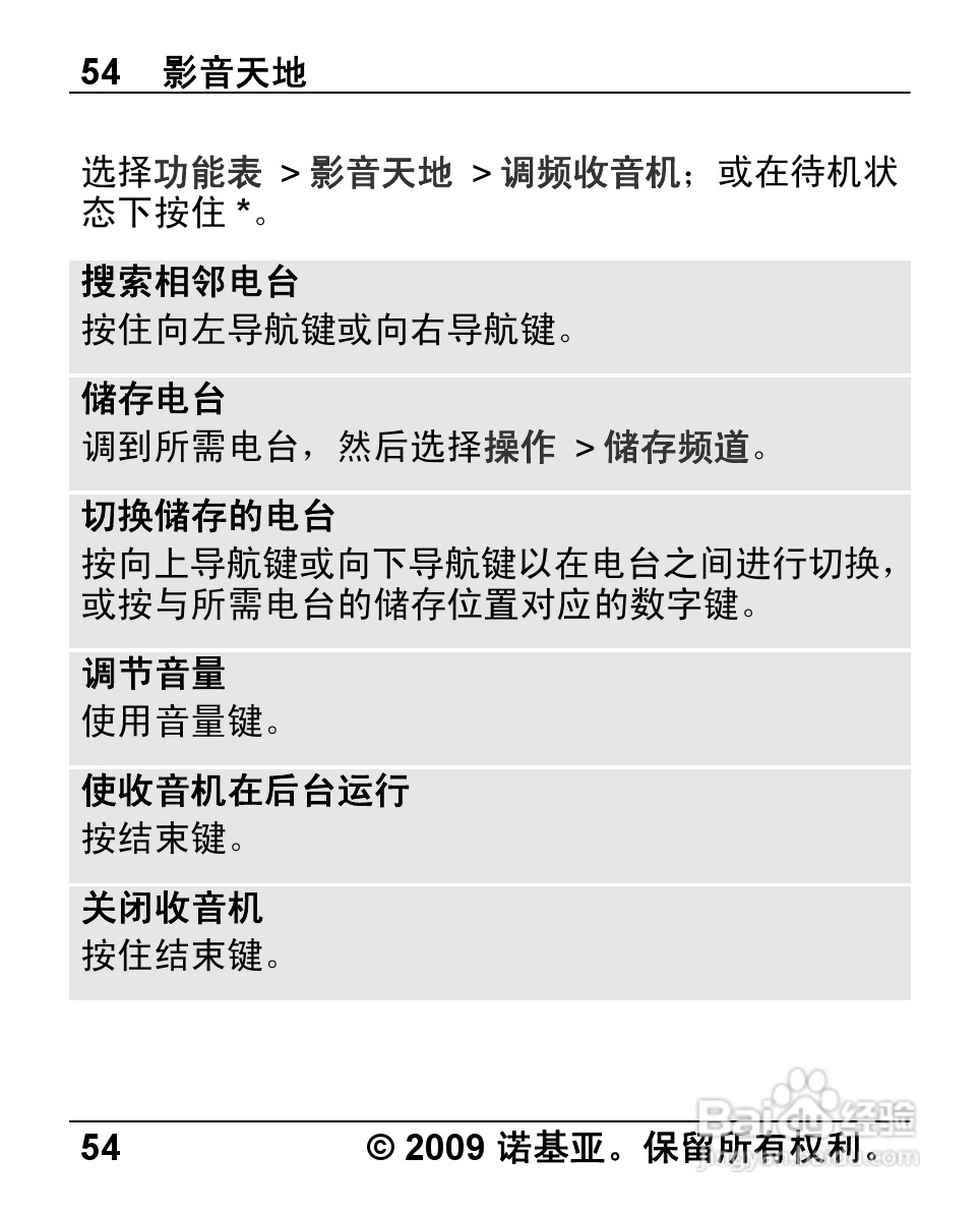诺基亚 Nokia 2720手机使用说明书:[6]