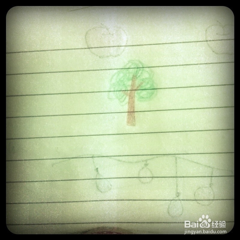 如何画小饰品---树