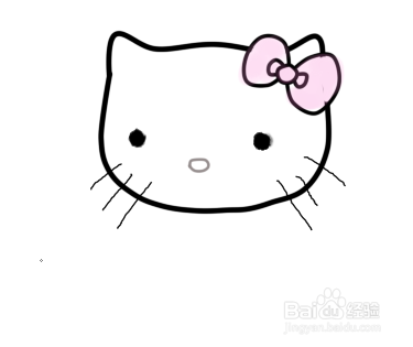 Hello Kitty猫简笔画怎么画