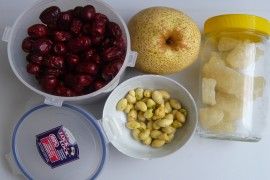 生梨红枣白果汤