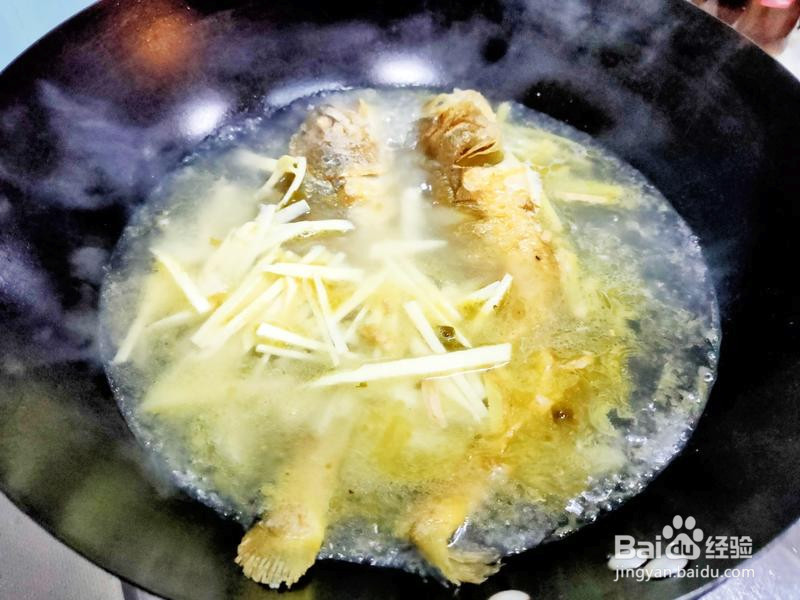 宁波咸齑笋丝黄鱼汤的做法
