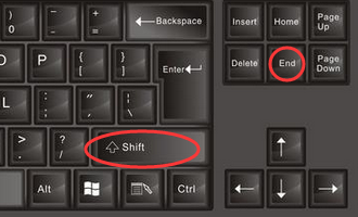 如何使用对跨框中的快捷键