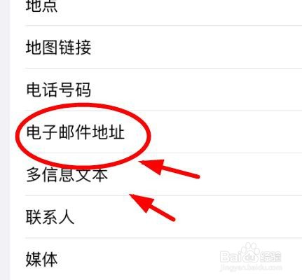 iPhone14如何使用拆分文本的类型为电子邮件地址