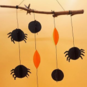 简单手工制作万圣节蜘蛛挂饰的做法教程