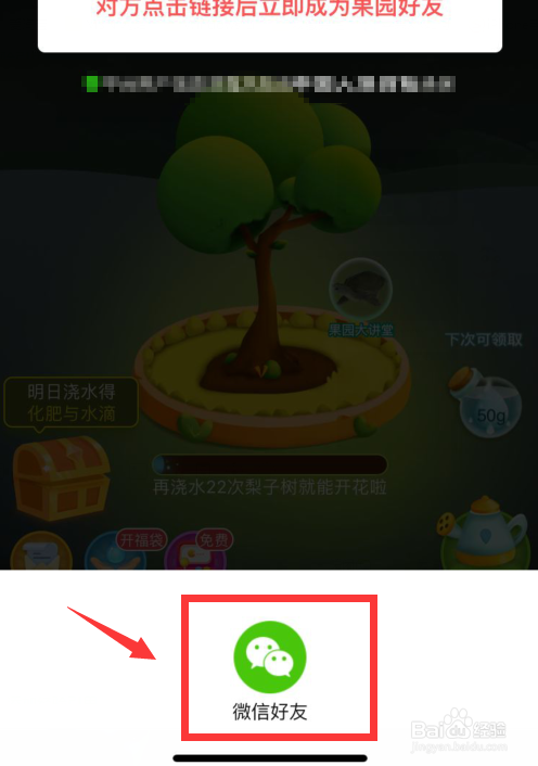 如何在多多果园加好友?