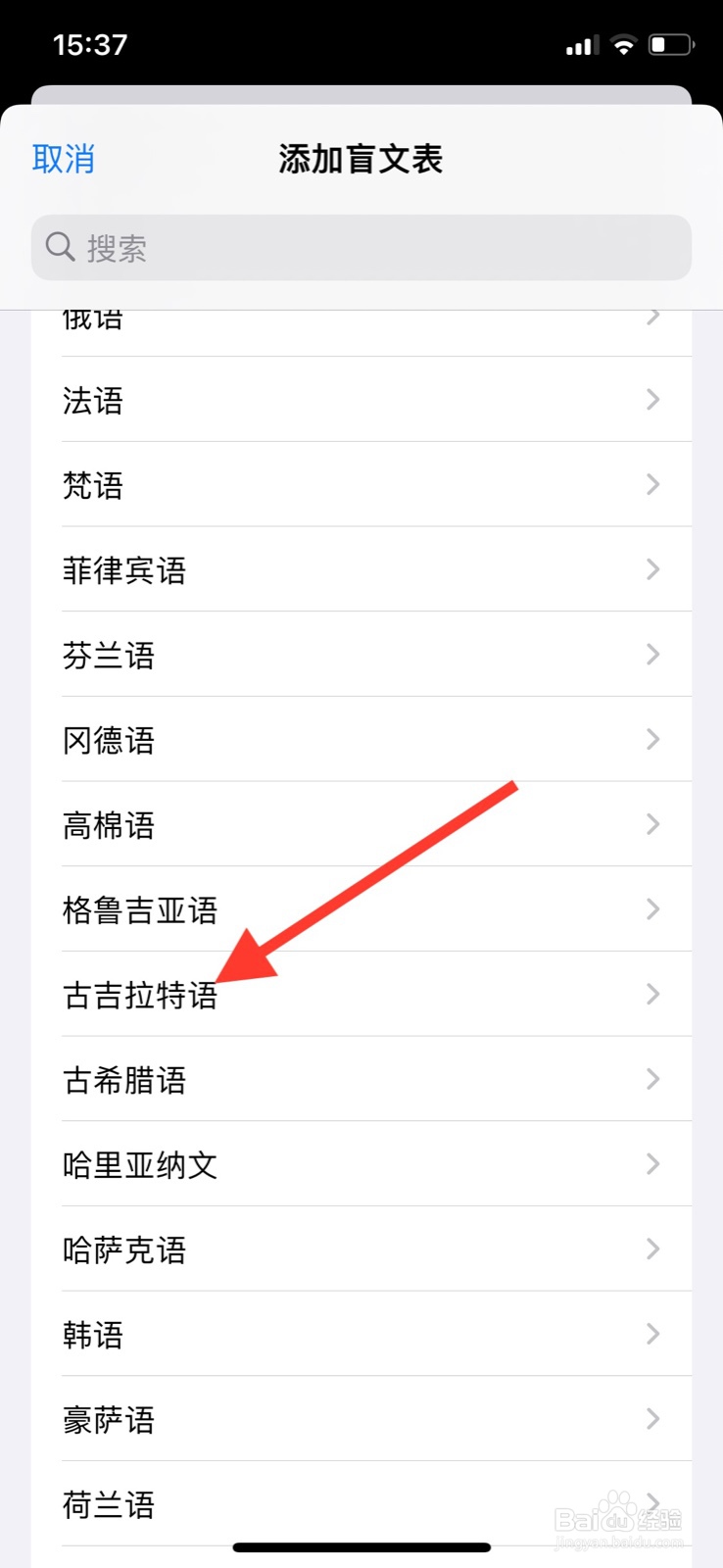 苹果手机旁白“古吉拉特语”盲文表怎样添加