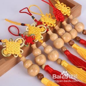 中国结编彩色葫芦教程