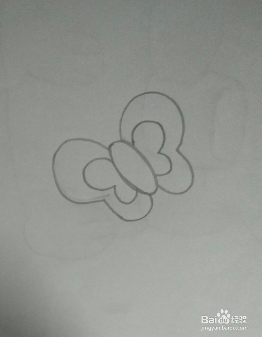 蝴蝶简笔画教学