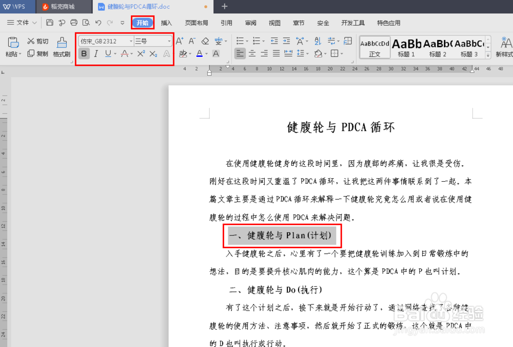 如何在WPS文档中调整文档格式做到美观