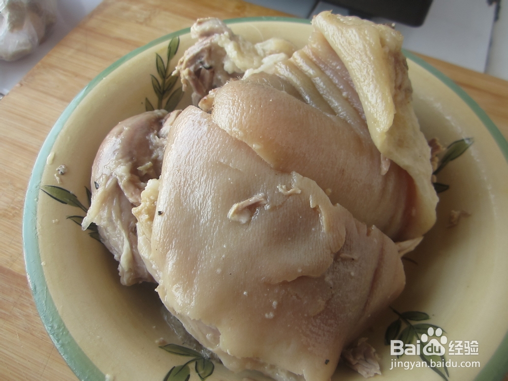 美食红烧肘子肉块