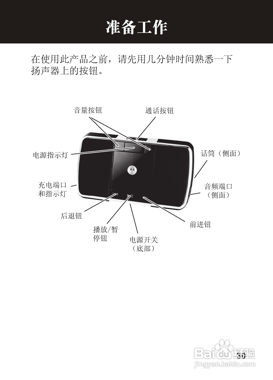 摩托罗拉EQ5蓝牙扬声器使用说明书:[4]