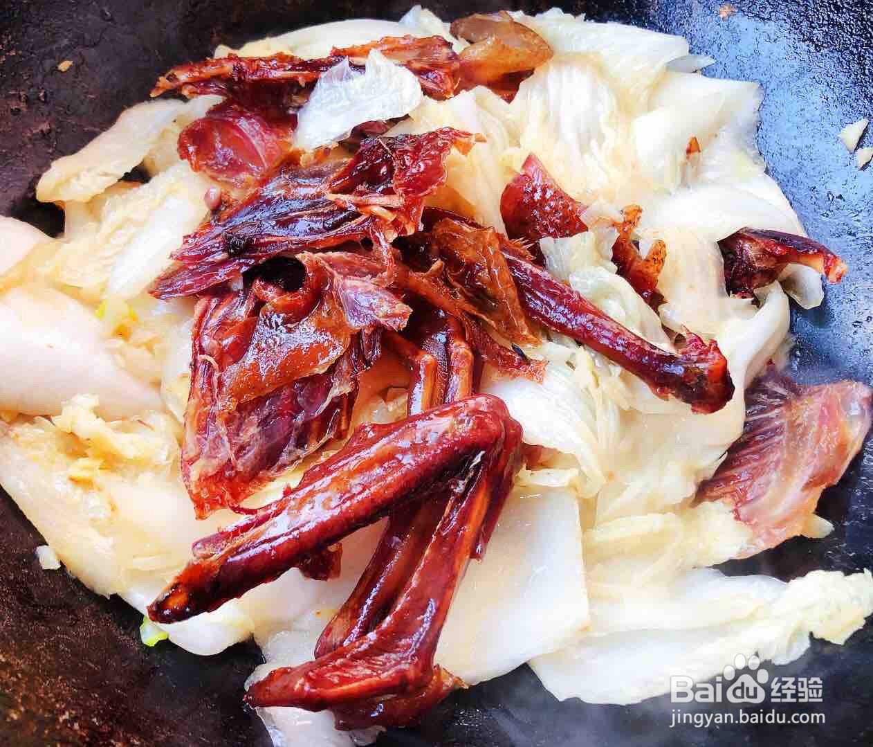 白菜腊鹅肉粉丝汤