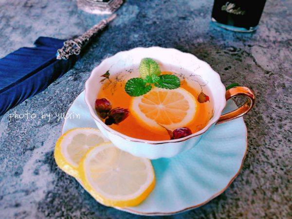柠檬乌龙玫瑰茶