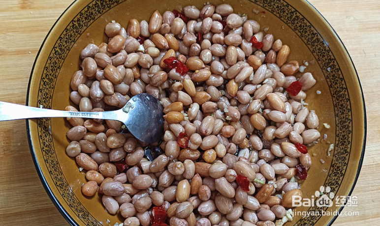 家庭版清香可口的小茴香拌花生