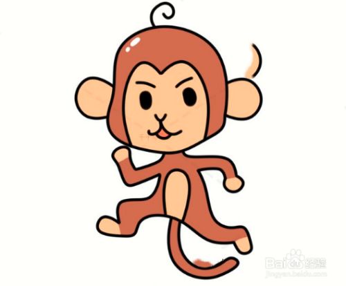 简笔画如何画一个可爱的小猴子?