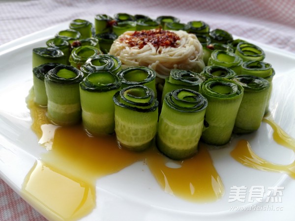 鸡汁黄瓜金针菇