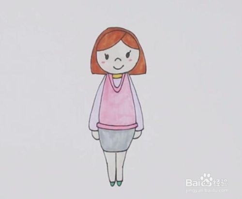 阿姨的简笔画怎么画