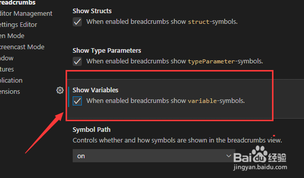 Visual Studio Code怎么设置显显示变量