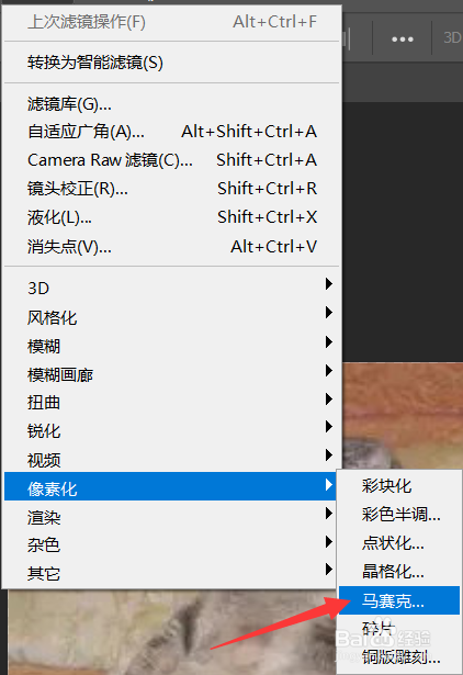 Ps2019版本如何给图片打马赛克