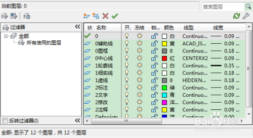 AutoCAD图层怎么设置及推荐配置