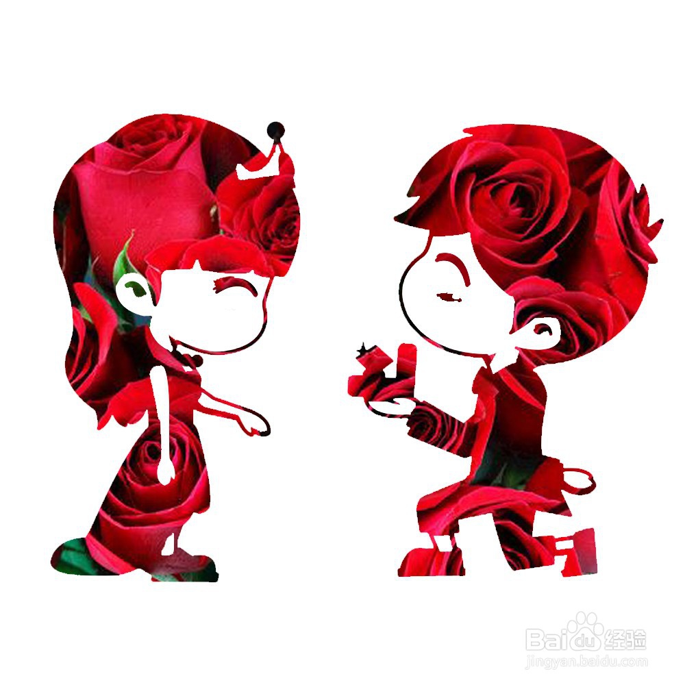 PS如何合成卡通人物与花朵