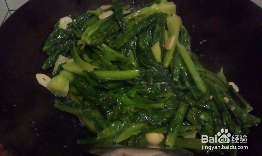 素食家常菜--腐乳炒油麦