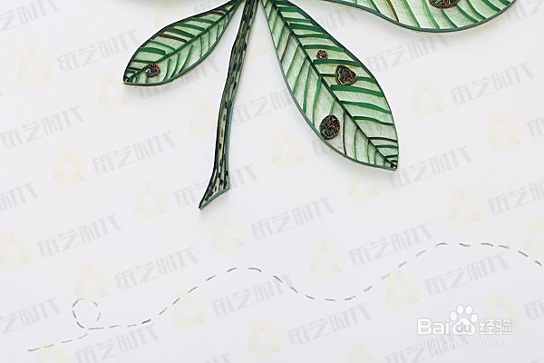 衍纸教程 蚂蚁与落叶