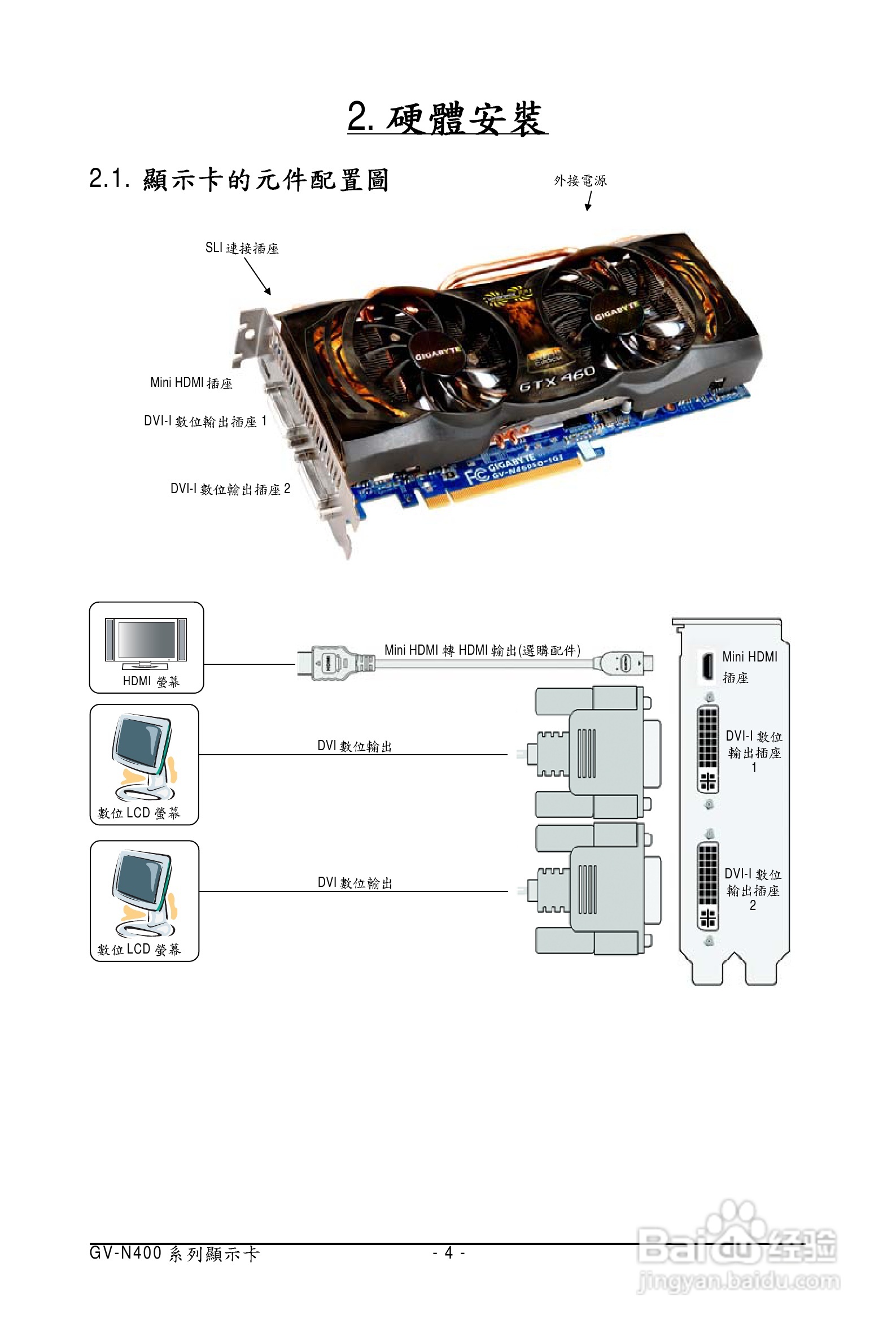 技嘉显卡:GV-N460SO-1GI说明书:[1]
